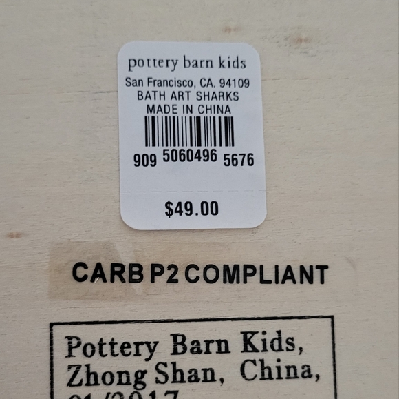 Pottery Barn Kids | Little Sharks Wall Art - Picture 3 of 4